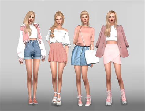 26 Awesome Sims 4 Korean Dress Korean Fashion