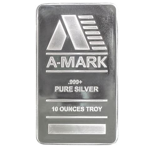 A Mark Silver Bar 10 Oz Minted For A Mark Of California