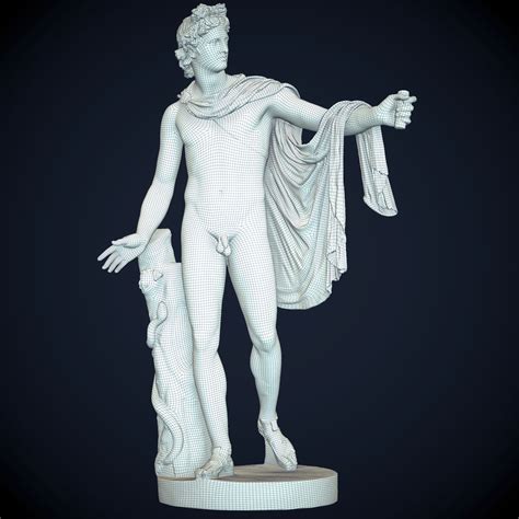 3D Statue Apollo Belvedere TurboSquid 1327651