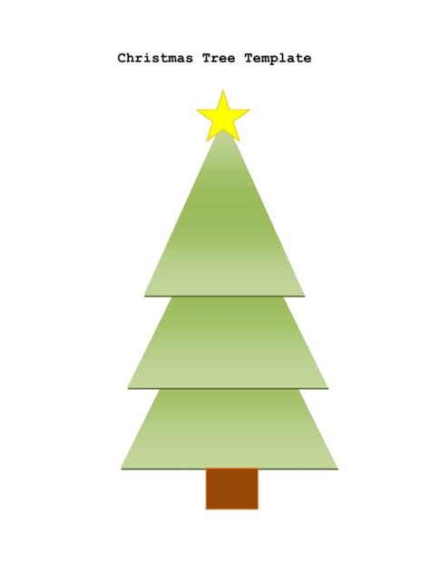 51 Printable Christmas Tree Templates Free Download Printabletemplates