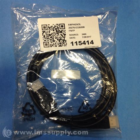 Amphenol 20276 E326508 Displayport Cable Ims Supply