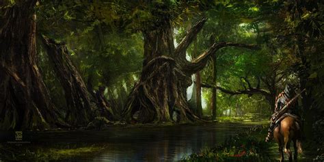 Old Trees By Psdeluxe On Deviantart Fantasy Forest Old Trees
