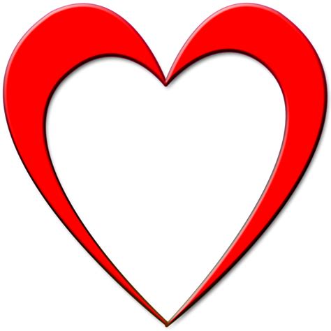 Red Heart Outline · Free Image On Pixabay