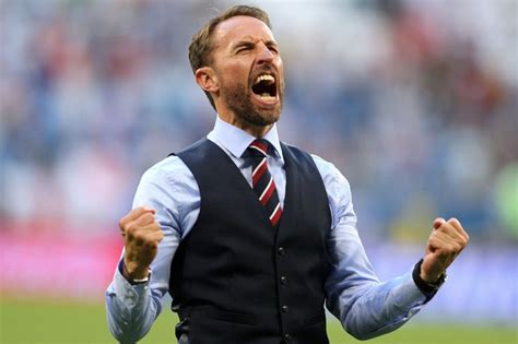 Southgate, who has had his doubters before the tournament, celebrates an important opening win for his side. Waistcoat Wednesday: Fans take to Twitter to support ...