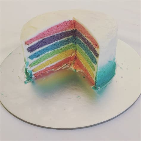 Layered Ombré Rainbow Cake Birthday Rainbow Birthday Cake Rainbow Cake