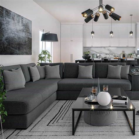 34 Gray Couch Living Room Ideas [Inc. Photos] | Living room decor gray