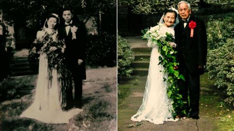 98 Year Old Couple In China Recreates Wedding Photos 70 Years Later For Anniversary Good