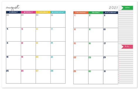 Change the title, headers, and add text to mark appointments, birthdays or anniversaries. 2020-2021 Monthly Calendar Planner | Free Printable ...