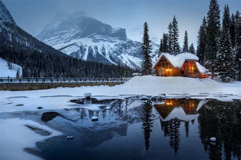 House Mountains Snow Wallpaper Hd Nature 4k Wallpapers Images