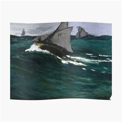 The Green Wave Claude Monet 1886 87 Poster By Fineearth Redbubble