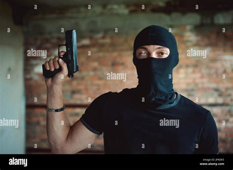 Man Black Ski Mask High Resolution Stock Photography And Images Alamy