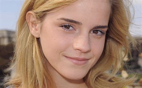 Wallpaper Face Model Blonde Long Hair Celebrity Actress Smiling Emma Watson Nose Skin