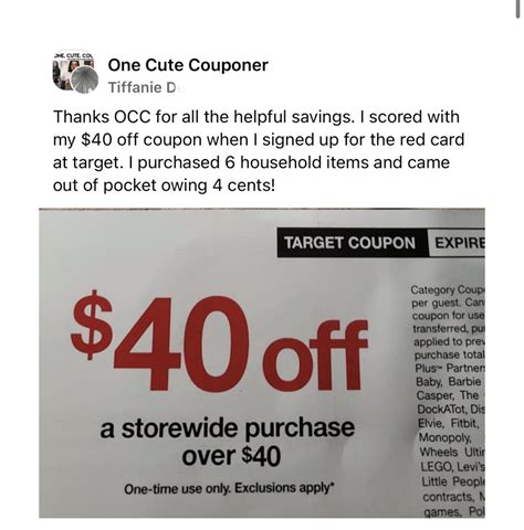 Get A Free 40 Off Coupon At Target One Cute Couponer