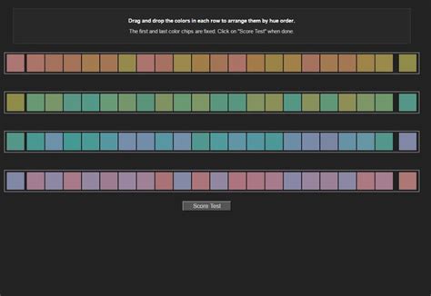 Online Colour Test Challege