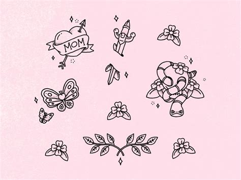 Tattoo Stickers For Instagram By Emma Gilberg On Dribbble Tattoo Stickers Stickers Instagram