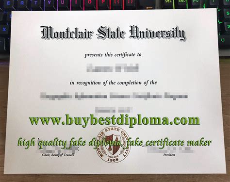 Triple Your Wages With A Fake Montclair State University Diploma