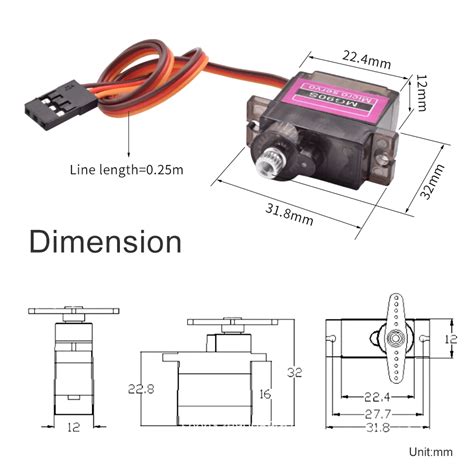 Micro Servo Mg90s Half Metal 180 Degree Makers Electronics