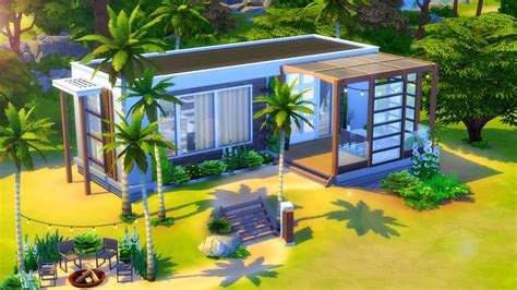 Modern Tiny House // Sims 4 Speed Build - YouTube