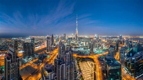 Dubai Skyline With The Burj Khalifa Wallpaper Backiee