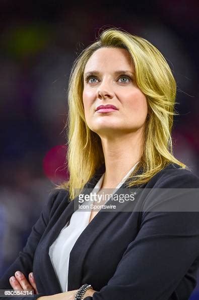 Nfl Network Sideline Reporter Stacey Dales Watches From The Sideline