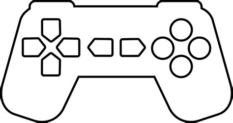 Xbox Controller Drawing Outline