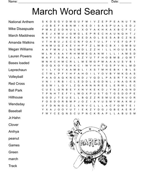 March Word Search Wordmint