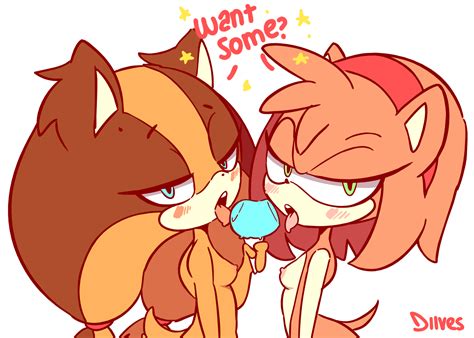 post 2526951 amy rose animated diives sonic the hedgehog series sticks the badger