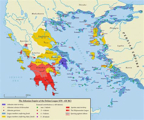 Ancient History Athens An Empire By Numbers