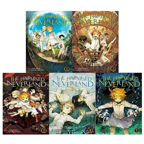 Kaiu Shirai By The Promised Neverland Vol 1 5 Books Collection Set