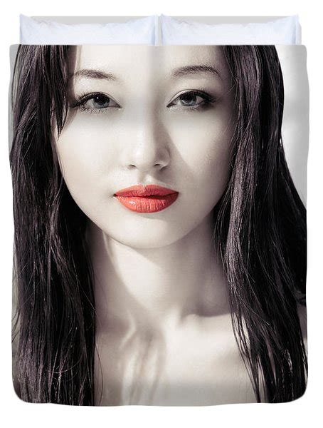 Sensual Artistic Beauty Portrait Of Young Asian Woman Face Photograph