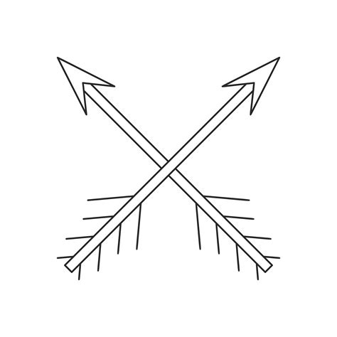 Cross Arrows Thin Line Icon 14145216 Vector Art At Vecteezy