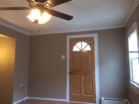 Base installed on wall, base installed on ceiling and then crown molding installed over. New ceiling, paint, and crown molding | Remodel, Crown ...