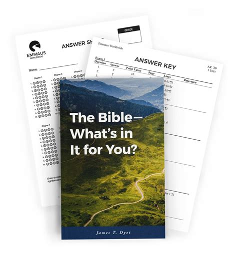 The Bible Whats In It For You Homeschool Edition Emmaus Worldwide