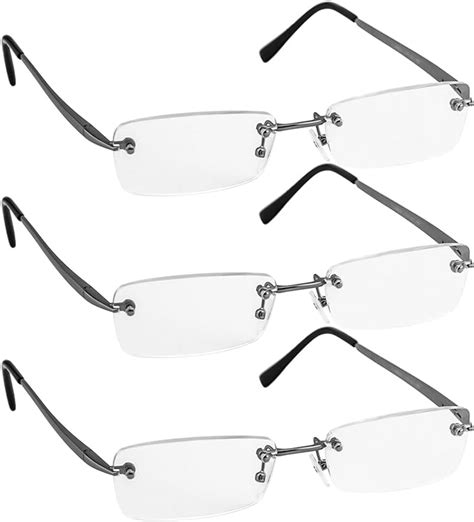 Reading Glasses 3 Pack Silver Always Have A Stylish Look Crystal Clear Vision And