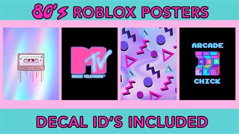 80 S Aesthetic Roblox Posters Bloxburg Decal Id S Youtube Otosection