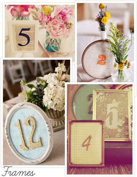 More Cute Number Ideas Table Numbers Wedding Reception Card Table