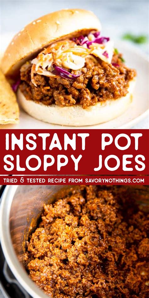 Instant Pot Sloppy Joes Instant Pot Dinner Recipes Easy Instant Pot
