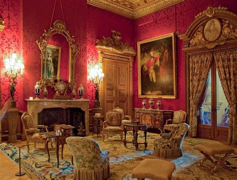 The Red Drawing Room In Waddesdon Manor Buckinghamshire Drawing Room
