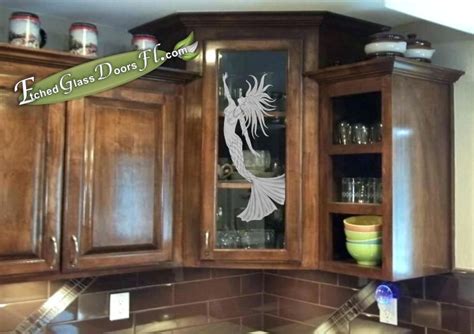 Custom Etched Glass Cabinet Doors Glass Door Ideas