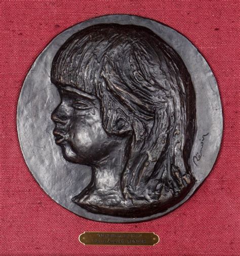 Pierre Auguste Renoir Medallion De Coco 1906 Casting 1989 Relief