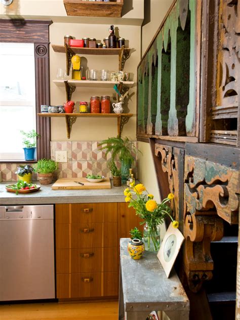 If you want to add a more personal and decorated look to your walls, mount some cabinets with open storage. Stainless Steel Kitchen Cabinets: Pictures, Options, Tips & Ideas | HGTV