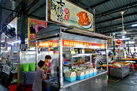 Penang Malaysia Hawker Food Options At Cecil Street Market Asia