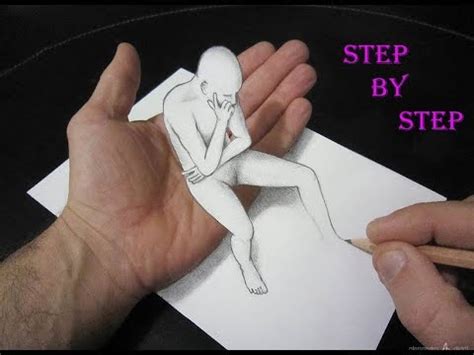 Cool things to draw step by step will guide you to start drawing. 3D Trick Art How To Draw 3D Drawing Tutorial - Step By ...