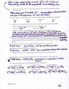 Determine the kinds of intermolecular forces that are present in each of the following elements or compounds: Ions Pogil Worksheet Answers - worksheet