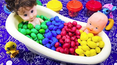 Learn Colors With Baby Dolls And Full Of Sweets Nursery Rhymes Bb