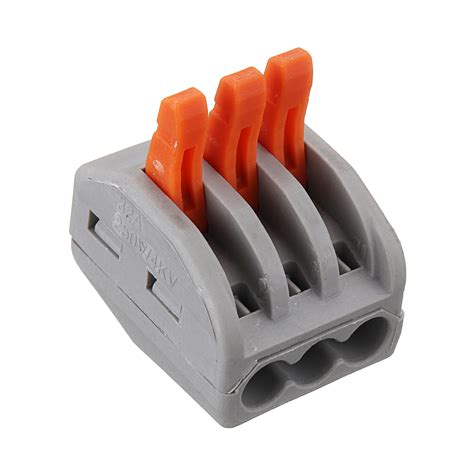 60pcs Electrical Cable Connectors 235 Wire Block Clamp Terminal