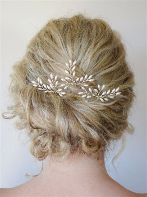 Wedding Hair Accessories Bridal Hair Pins Rice Pearl Hair Pins