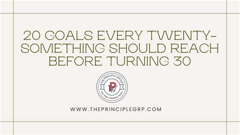 20 Goals Every Twenty Something Should Reach Before Turning 30
