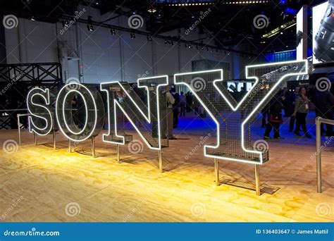 Sony Makes Impact At Ces Editorial Photography Image Of Cameras