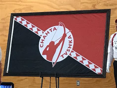 The New Official Choctaw Veterans Flag Was Unveiled Today By The